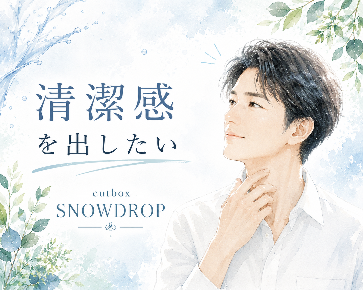 白髪染めで清潔感だしたいなら|郡山市理容室cutboxSNOWDROP